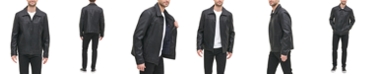 Tommy Hilfiger Men's Faux Leather Laydown Collar Jacket